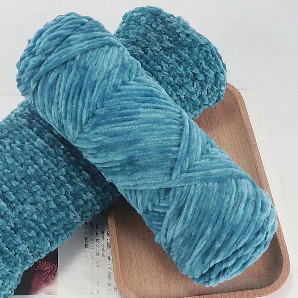 95g Chenille Soft Velvet Yarn Blended Knitting Wool Crochet