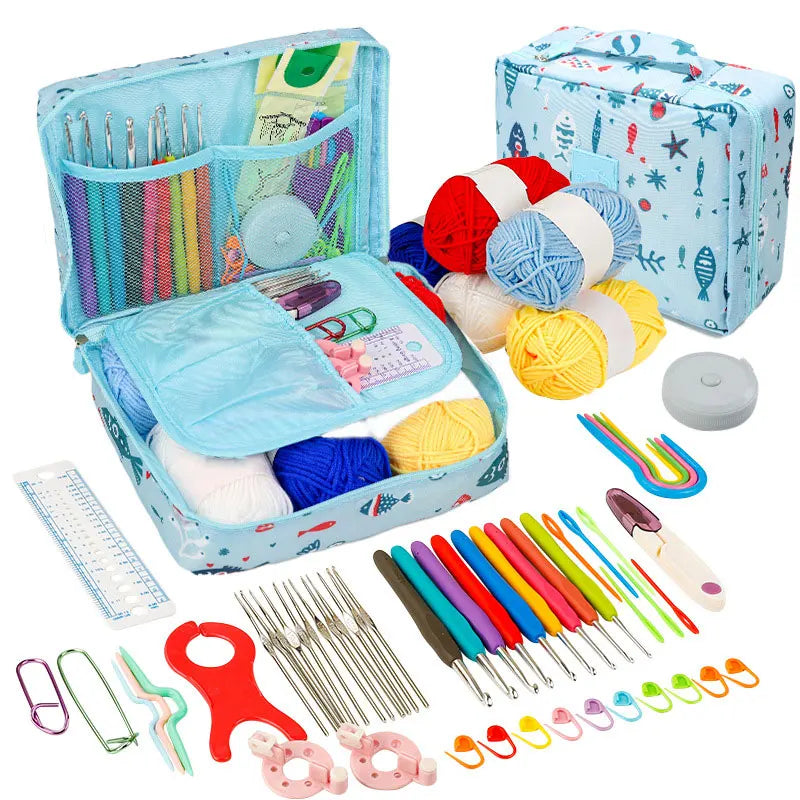 Crochet Kit Beginners Crochet Hook Set with Crochet Yarn