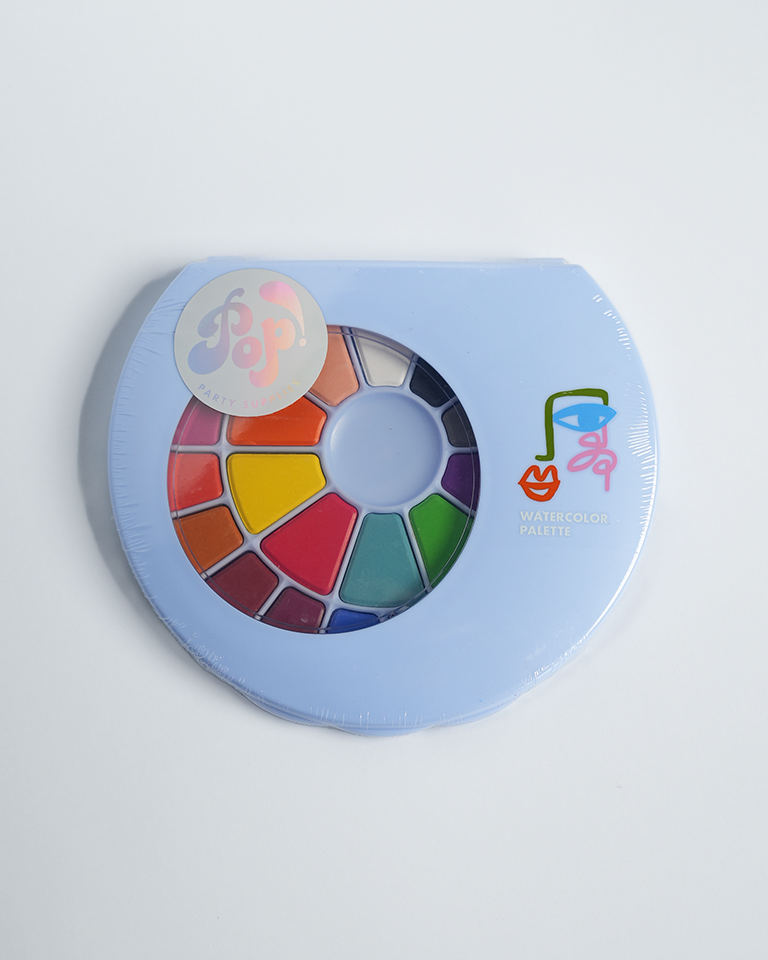 Watercolor Palette Party Favors (24 colors+brush)  Paint Palette Party Accessories