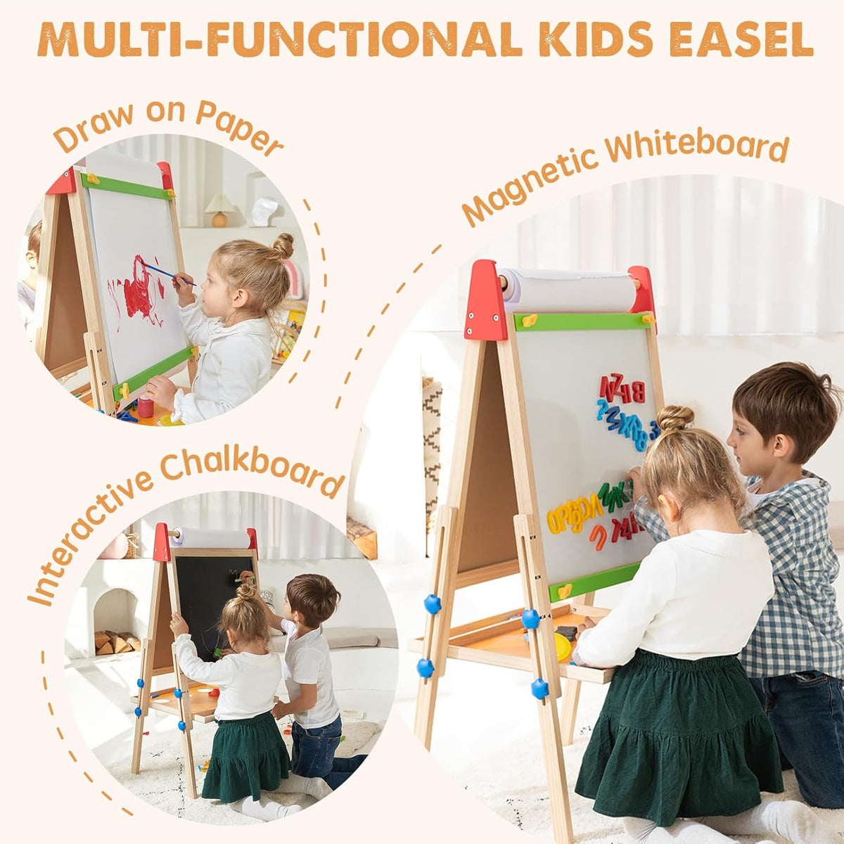 Tiny Land® 3-in-1 Art Easel for Kids