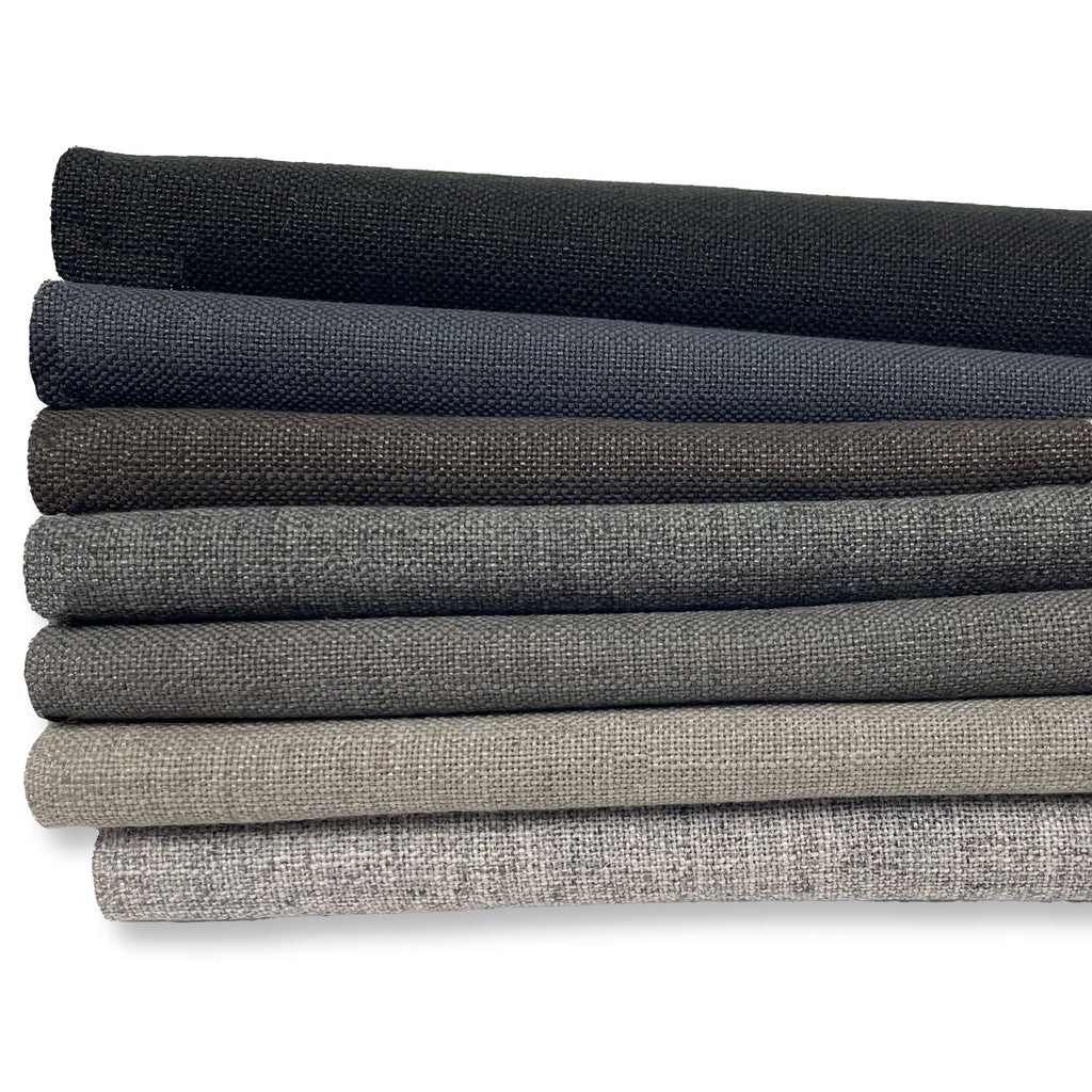 ZUMA - BLAKE, LINEN POLYESTER BLENDED UPHOLSTERY FABRIC BY THE YARD