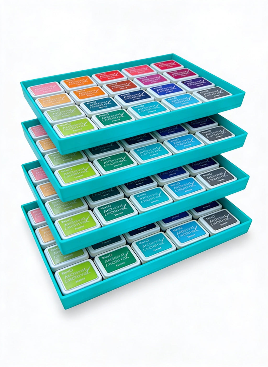 Mini Archival Ink Pad Stackable Storage Tray, Compact Organizer