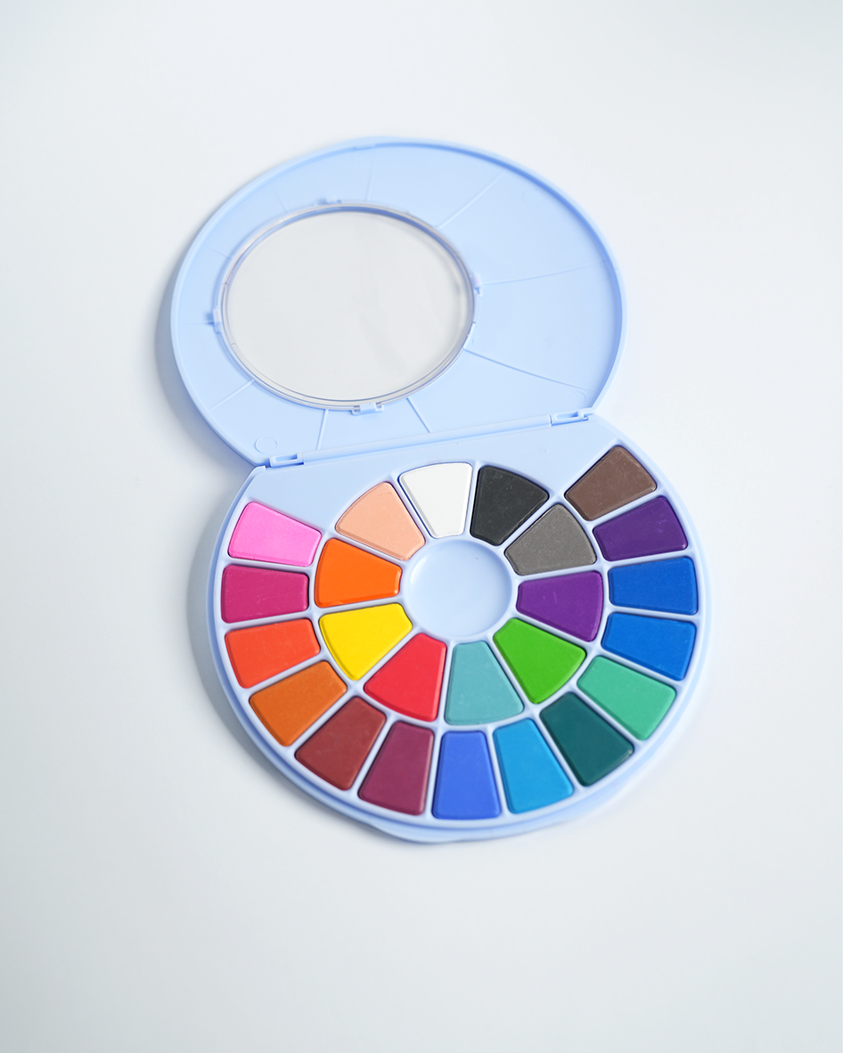 Watercolor Palette Party Favors (24 colors+brush)  Paint Palette Party Accessories