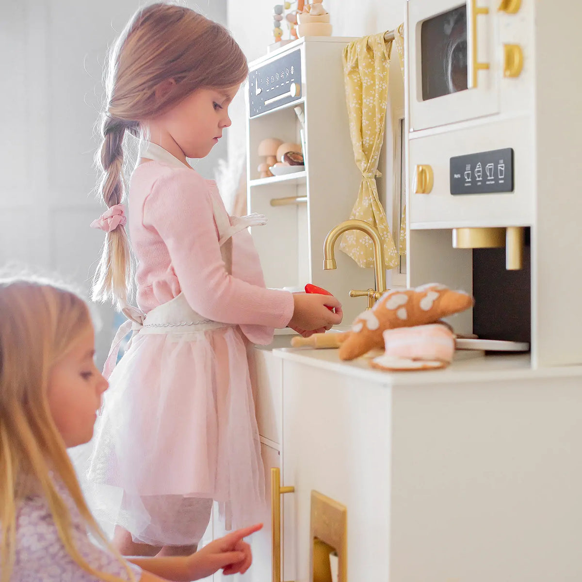 Tiny Land® Iconic Wooden Play Kitchen – Cooking Set for Kids